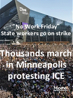Hundreds of businesses in the Twin Cities were closed to protest the presence of federal immigration agents in Minnesota, as thousands of demonstrators have taken to the streets of downtown Minneapolis in a show of solidarity over the Operation Metro Surge crackdown. Community members asked for no work, no school and no shopping, calling it a ''Day of Truth and Freedom.'' Some business owners have called on elected leaders to act to limit immigration and Customs Enforcement operations in the state.